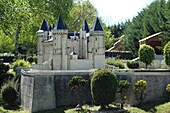 France, Indre et Loire, Loire valley listed as World Heritage by UNESCO, Amboise, Mini-Chateau Park, model of Saumur castle