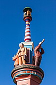 Canada, New Brunswick, Saint John, Market Square sculpture , Timepiece by John Hooper