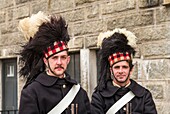 Kanada, Neuschottland, Halifax, Citadel Hill National Historic Site, Soldat auf der Wache, MR-CAN-18-02 und MR-CAN-18-03