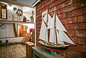 Canada, Nova Scotia, Yarmouth, W. Lawrence Sweeney Fisheries Museum, museum of what was once one of Nova Scotia's biggest fisheries, ship model