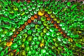 Canada, Prince Edward Island, Point Prim, bottle house, interior