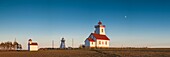 Canada, Prince Edward Island, Wood Islands, Wood Islands Lighthouse, sunset