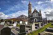 Ireland, County Donegal, Glenveagh National Park, Dunlewy, Sacred Heart catholic church