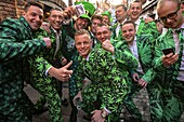 United Kingdom, Northern Ireland, St Patrick's day, green weed costumes