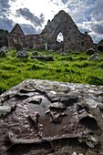 United Kingdom, Northern Ireland, Ulster, county Antrim, Ballycastle, The ruins of the Bonamargy Friary