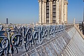 France, Paris, zone listed as World Heritage by UNESCO, Notre-Dame cathedral on the City island, the roof and the bell towers with the gargoyles statues (archive)