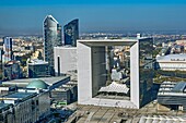 France, Hauts-de-Seine, La Défense, the Great Arch of La Défense by architect Otton von Spreckelsen