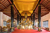 Laos, Provinz Luang Prabang, Luang Prabang, Vat Visounnarath, Buddha-Statuen