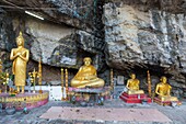 Laos, Luang Prabang, Blick vom Berg Phousi, Vat That Chomsi