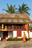 Laos, Luang Prabang, Vat Hosian Voravihane, Unterkunft der Mönche