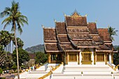 Laos, Provinz Luang Prabang, Luang Prabang, Haw Pha Bang im Inneren des Königspalastes