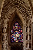 Frankreich, Marne, Reims, Kathedrale Notre Dame, von der UNESCO zum Welterbe erklärt