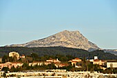 France, Bouches du Rhone, Country of Aix, Aix en Provence, Sainte Victoire mountain in the background
