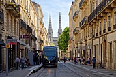 France, Gironde, Bordeaux, area listed as World Heritage by UNESCO, district of the Town Hall, Pey Berland Square, Saint Andre Cathedral