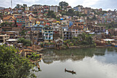 Ufer des Kivu-Sees in der Stadt Bukavu, Demokratische Republik Kongo (DRK) (Kongo), Afrika