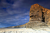 Cliffs at Nash Point, Glamorgan Heritage Coast, Südwales, Vereinigtes Königreich, Europa