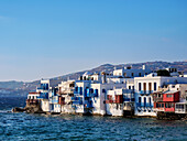 Little Venice, Chora, Mykonos Town, Mykonos Island, Cyclades, Greek Islands, Greece, Europe