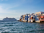 Little Venice, Chora, Mykonos Town, Mykonos Island, Cyclades, Greek Islands, Greece, Europe