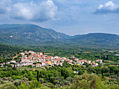 View towards Mili, Samos Island, North Aegean, Greek Islands, Greece, Europe