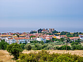 Blick auf die Burg Lykourgos Logothetis, Pythagoreio, Insel Samos, Nordägäis, Griechische Inseln, Griechenland, Europa