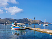 Port in Lakki Town, Leros Island, Dodecanese, Greek Islands, Greece, Europe