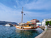 Port in Agia Marina, Leros Island, Dodecanese, Greek Islands, Greece, Europe