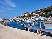 Pandeli Fishing Port, Leros Island, Dodecanese, Greek Islands, Greece, Europe