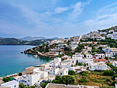 Pandeli, elevated view, Agia Marina, Leros Island, Dodecanese, Greek Islands, Greece, Europe