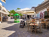 Straße von Skala, Insel Patmos, Dodekanes, Griechische Inseln, Griechenland, Europa