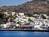 Hafen von Skala, Insel Patmos, Dodekanes, Griechische Inseln, Griechenland, Europa