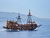 Tourist Ship near Kos Island, Dodecanese, Greek Islands, Greece, Europe