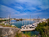 Kos Town Marina, elevated view, Kos Island, Dodecanese, Greek Islands, Greece, Europe
