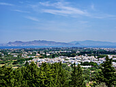 Kos-Stadt, Blick von oben, Insel Kos, Dodekanes, Griechische Inseln, Griechenland, Europa