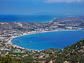 Kamari Bay, elevated view, Kefalos, Kos Island, Dodecanese, Greek Islands, Greece, Europe