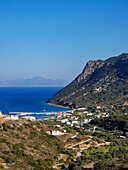 Kamari-Bucht, Blick von oben, Insel Kos, Dodekanes, Griechische Inseln, Griechenland, Europa