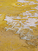 Sulphur at the Stefanos Volcano Crater, detailed view, Nisyros Island, Dodecanese, Greek Islands, Greece, Europe