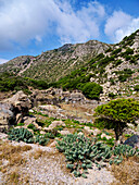 Landschaft der Insel Nisyros, Dodekanes, Griechische Inseln, Griechenland, Europa