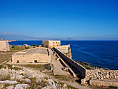 Die venezianische Burg Fortezza, Stadt Rethymno, Region Rethymno, Kreta, Griechische Inseln, Griechenland, Europa