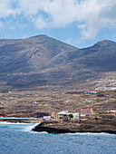 Windmühle an der Küste bei Fri, Insel Kasos, Dodekanes, Griechische Inseln, Griechenland, Europa