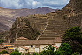 Ollantaytambo agricultural terraces, Peru, South America