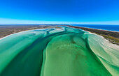 Panorama of the Langebaan Lagoon Marine Protected Area, West Coast National Park, Western Cape Province, South Africa, Africa
