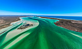 Panorama des Meeresschutzgebiets Langebaan-Lagune, Westküsten-Nationalpark, Westkap-Provinz, Südafrika, Afrika