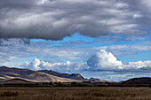 USA, Idaho, Bellevue, Dramatic clouds over landscape