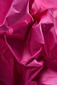 Close-up of pink crumpled paper
