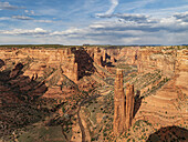 USA, Arizona, Spider Rock, Spider rock in Canyon de Chelly National Monument