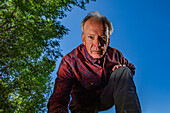 Portrait of senior man looking at camera