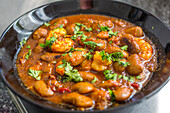 Mexican Prawn and Bean Stew With Chili and Coriander