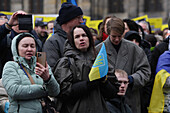 Kundgebung zum zweiten Jahrestag der russischen Invasion in der Ukraine