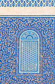 Fes, Marokko. Bar Boloud-Tor, bekannt als das blaue Tor. Haupteingang zur Medina.