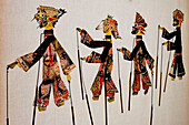 Lisbon, Portugal. Antique Asian paper puppets
